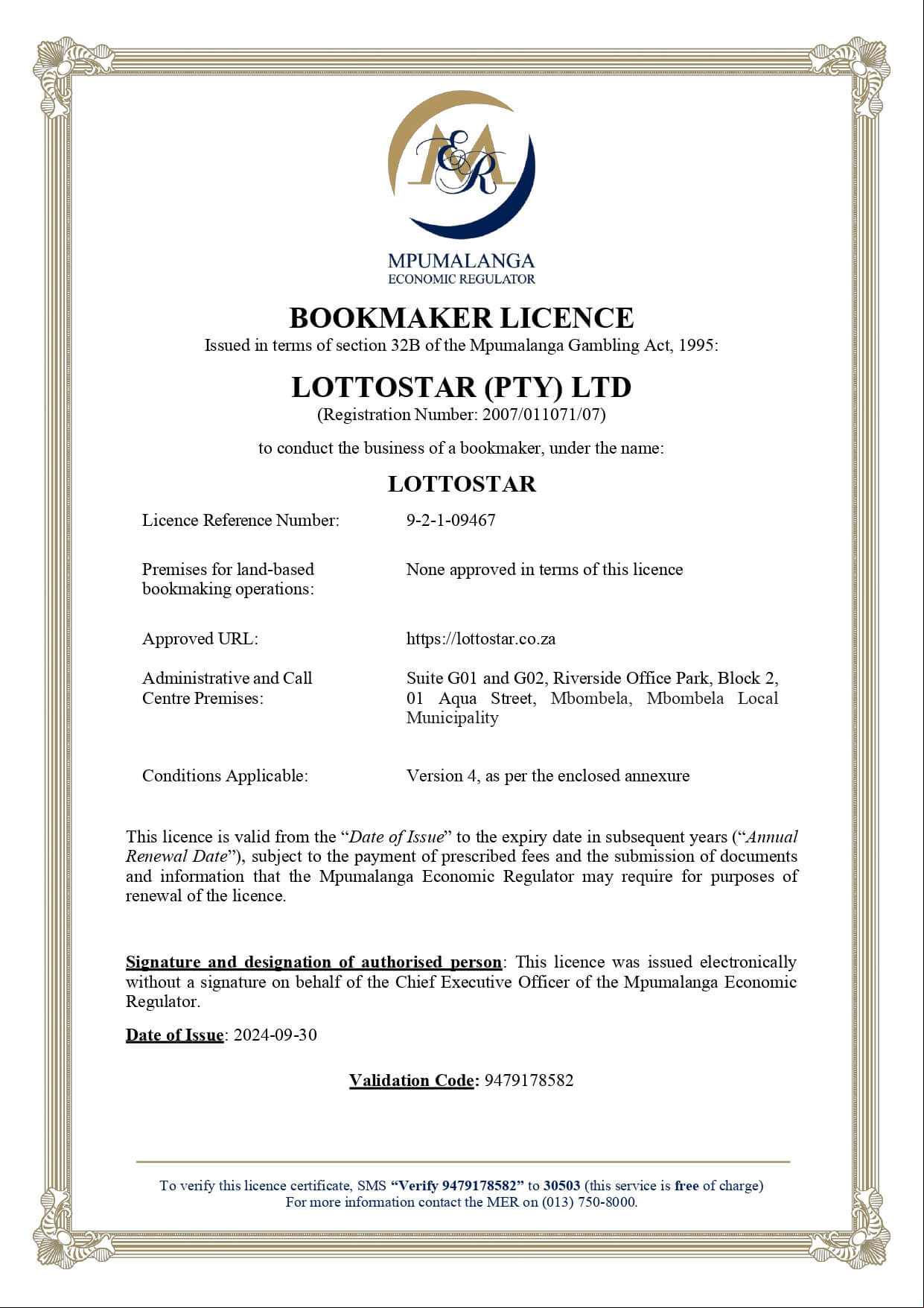 Lottostar License